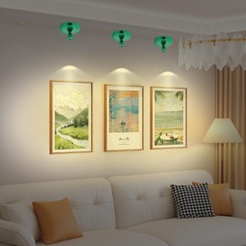 KANESIKI Battery Operated Spotlight, Cordless Plant Tree Spot Lights Indoor, LED Dimmable Accent Up Light, Stick on Display Lighting for Picture Dartboard Painting Artwork Sculpture