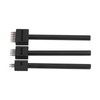 3Pcs Leather Perforated Tool Black Tooth Durable Quick Easy DIY