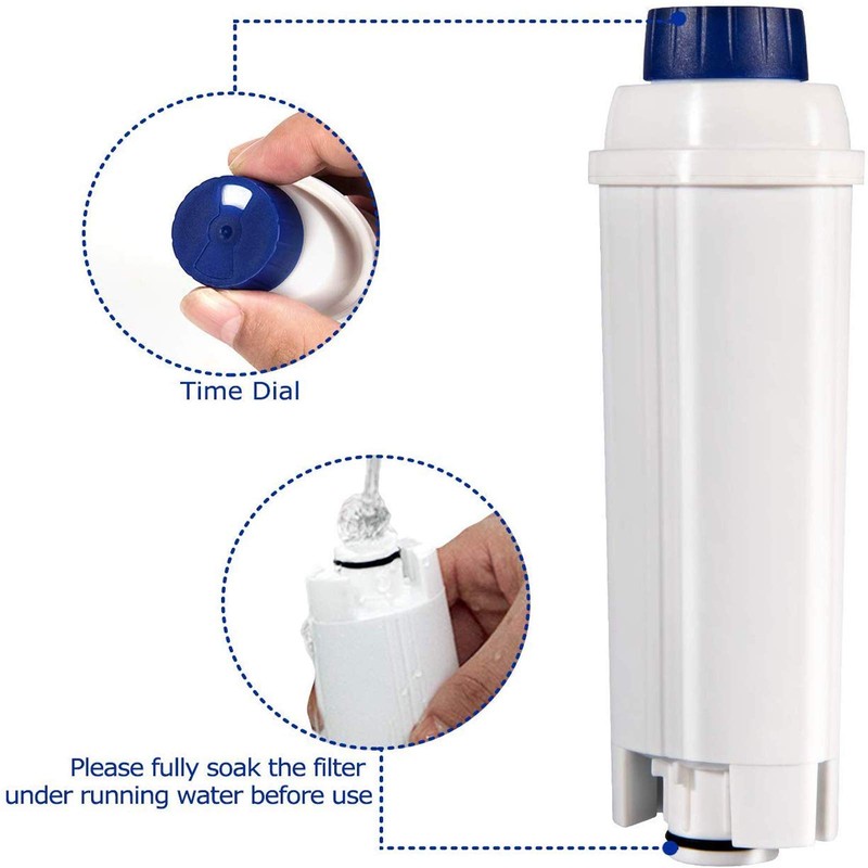4X Water Filter Coffee Accessory for De'Longhi 5513292811 DLSC002 BCO400