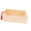 TEHAUX Box Wooden Organizer Box Small Tool Storage Crate with