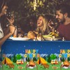 3 Pieces Camping Tablecloth Camping Party Table Cover Adventure Tablecloth