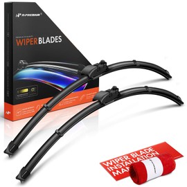 A-Premium Pack of 2 Front Windshield Wiper Blades with Wear Indicator & Towel - Compatible with Jaguar E-Pace 2024-26" and 26", Gen2V5 Connector, Left and Right