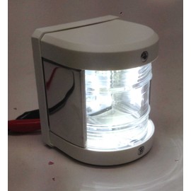 MARINE BOAT WHITE STERN LED NAVIGATION LIGHT WATERPROOF 2 NAUTICAL MILES
