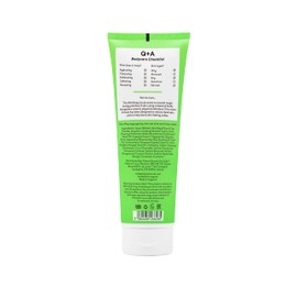 Q+A AHA Exfoliator Body Scrub (250ml), Exfoliating Body Scrub with AHA and Lactic & Glycolic Acid, Smooths Rough Dry Skin, Brightens & Hydrates, Vanilla & Coconut Scent
