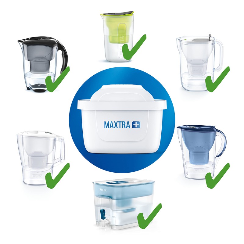 BRITA Maxtra+ Water Filter 100 L, 6 White Cartridges