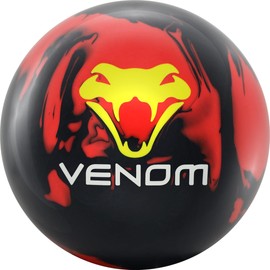 Motiv Lethal Venom Bowling Ball- Black/Red 13lbs