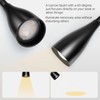 Wall-Mounted LED Bedside Reading Light with USB Charging Port, 10-Level