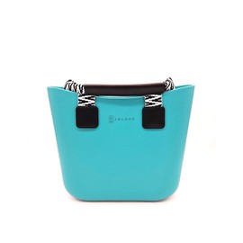 Ebkord EVA beach bag | Rubber Tote | Waterproof Washable Durable Lightweight | Office Travel | Inner Bag Three pair handles (Lagoon Luster)