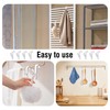 8PCS Radiator Hooks Transparent Round Towel Rail Radiator Hooks Small