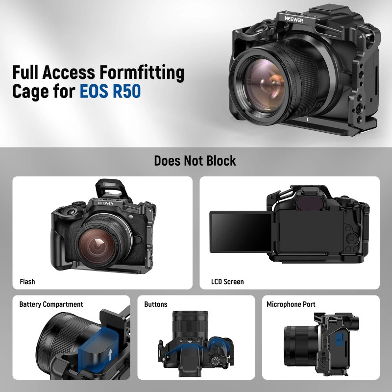 For Canon NEEWER CA031 R50 Camera Cage for Canon EOS