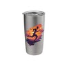 Torch Bearer Running Against Sunset Stainless Steel Insulated Tumbler