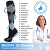 Bropite Calcetines de compresión para mujeres y hombres, 6 pares