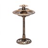 Alpine Corporation TEC106-BZ 35” Tall 3-Tier Pedestal Water Fountain with