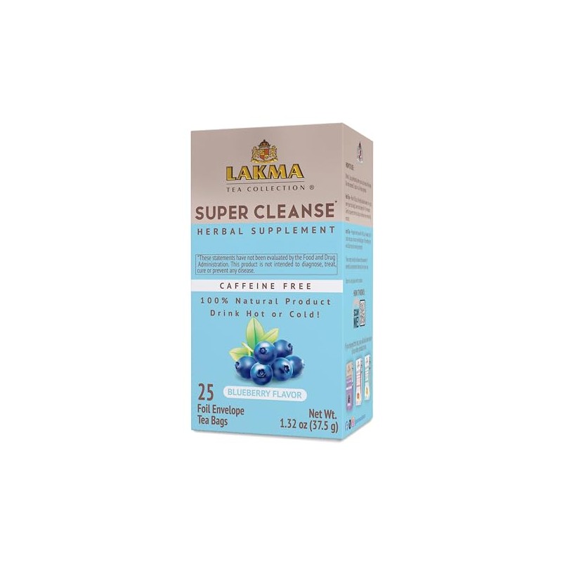 HYLEYS Lakma Super Cleanse Tea with Blueberry - 25 Tea