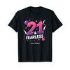 21 & Fearless Birthday Gift - 21st Year Celebration T-Shirt,
