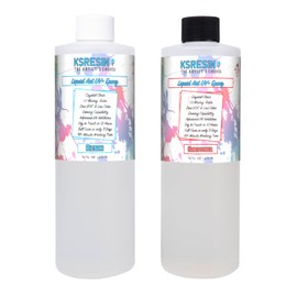 Tumbler Coating Epoxy - Liquid Art UV+ - Best UV Resistance - Clear - Non-Toxic - 32oz Kit (Combined)