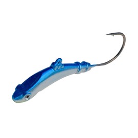Tungsten 4 Anglers-97% Pure Tungsten Cyber Jigs | for Bottom/Vertical Jigging, Fishing Lures Set for White Fish, Walleye, Perch, Pike, Trout | 2PCS（1/2oz.-1/4oz.）/Bag (Blue Silver)