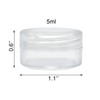 20 Pieces Small Clear Round Travel Sample Jar Pots for