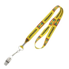Zac's Alter Ego Metal Whistle on Grenada Lanyard