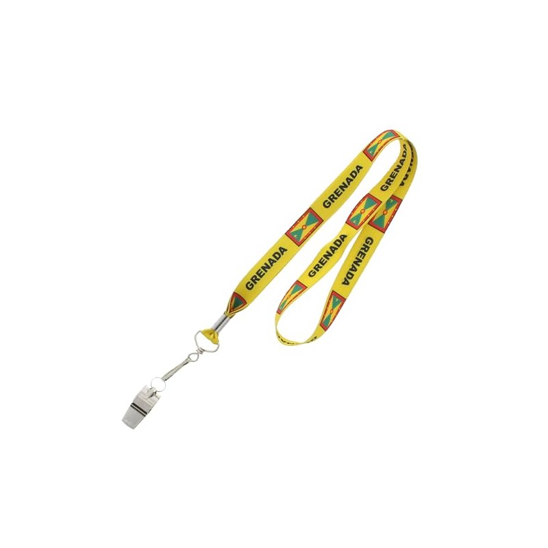 Zac's Alter Ego Metal Whistle on Grenada Lanyard