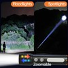 LARYEECHA Flashlights High Lumens Rechargeable,9 Modes, 20000 Lumen,Zoomable Powerful Tactical