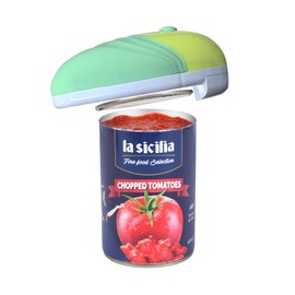 Electric Tin Opener: One-Touch Automatic Can Opener Effortless Fast Safe Hands-Free Jar Openers for Arthritis Hands Ideal Kitchen Tools & Gadgets for Elderly Reduced Mobility Users, Green