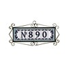 7.5cm x 3.7cm Medelo-02 Spanish Hand-Painted Ceramic House Numbers Letters