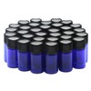 50Pcs 3ml Blue Essential Oil Bottle, Mini Glass Sample Bottles