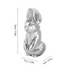 Rabbit Sculpture Smoothly Resin Rabbit Statue Decorative Exquisite Bunny Figurine