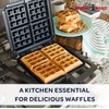 Molde de Sartén de Fabricante de Waffle, Clásico Bélgica Waffle