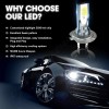 CHUSYYRAY 9005+H7 LED Headlight Bulb Combo Conversion Kit High Low