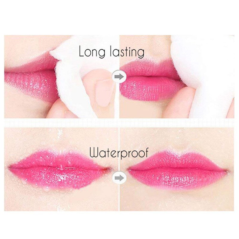 3Pcs Crystal Flower Jelly Lipstick Nutritious Moisturizing Lip Balm Temperature