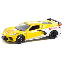 Greenlight 41130-E Running on Empty Series 13 - Chevy Corvette C8 Stingray Coupe - Shell Oil 1:64 Scale