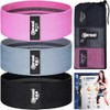 SENSEI Fitness Bands Set - 3 Elastic Fabric Training Bands