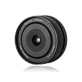 Brightin Star 23mm F5.6 Full Frame Pancake Street Human Photography Manual Focus Mirrorless Camera Lens, Fit for Nikon Z-Mount Z-6II, Z-7II, Z5, Z50, Z9, Z50, Z-FC