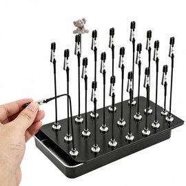 20 PCS Model Painting Stand Base Holder Magnetic Bendable Alligator Clip Sticks Set Adjustable Modeling Tools for Easy Airbrush Use Metal Wire Clamps Long-Tailed Clasp for Hobby DIY Card Photo Memo