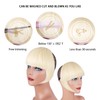 XRACEPHOL Blonde Bangs Clip in Thick Natural Full Front Neat