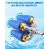 ULXIOM 4-in-1 Pressure Washer Turbo Nozzle, 1/4" Quick Connector, 360