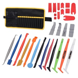 Winjun Car Film Wrap Stick Micro Mini Squeegee Set with Microfibre Edge for Foiling Installation Tool