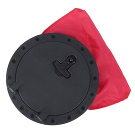 Qukaim Round Canoe Compartment Cover, 8 Inch Round Canoe Compartment Cover Set, ABS Plastic Access Cover for Fishing Boat Accessories, Design, Easy Installation