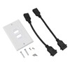 2 Ports HD Multimedia Interface 2.0 Wall Plate 4K 60Hz