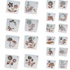 Samcos Drawing Template Stencil Sheet, Set of 20, Openwork Carving,