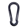 Pack of 5 Fire brigade snap hooks, painted black, load