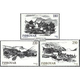 Denmark - Faroe Islands 72-74 (Complete.Issue.) unmounted Mint/Never hinged ** MNH 1982 Faroese Villages (Stamps for Collectors)