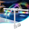 LED Pool Fountain with Remote, Rechargeable Waterfall Spray for Inground