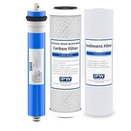IPW Industries Inc. | Hydro Logic Stealth RO100 - Sediment & Activated Carbon Block Filter Set w/RO Membrane for Reverse Osmosis Water Filter System