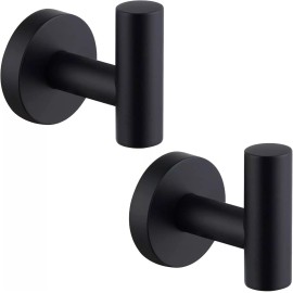 Ruling ATK-194 Round Bathroom Robe Hook and Towel Hook in Stainless Steel