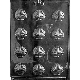 Grandmama's Goodies N001 Small Shell Chocolate Candy Mold with Exclusive Molding Instructions