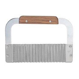 New 7-Inch Wide Commercial Crinkle Cutter, Garnish Cutter, Potato Vegetable Cutter Cutting Tool, Stainless Steel, Set of 6