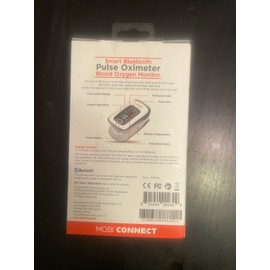 MOBI CONNECT Smart OLED Bluetooth Pulse Oximeter Blood Oxygen Monitor White NEW